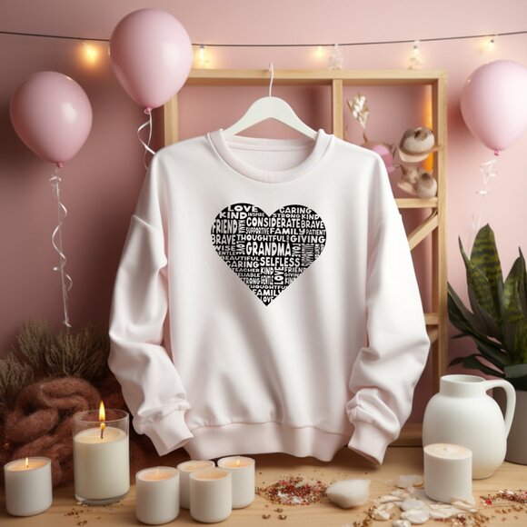 Grandma Word Art Sweatshirt (New: Personalization available) - Picture 2 of 4